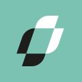Avatar formé du symbole du logo de la Chaire en leadership dans le secteur public blanc et noir sur fond turquoise 