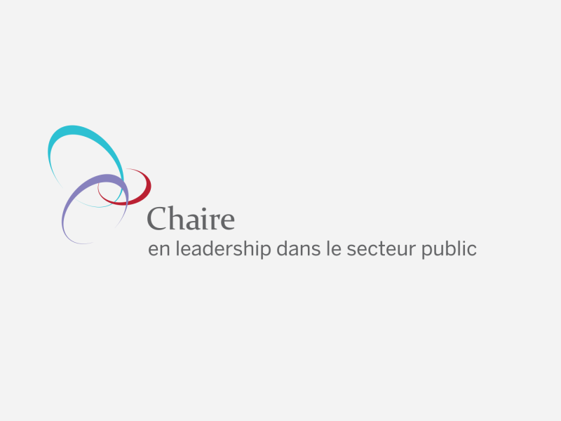 Logo de la Chaire en leadership dans le secteur public avant 2025