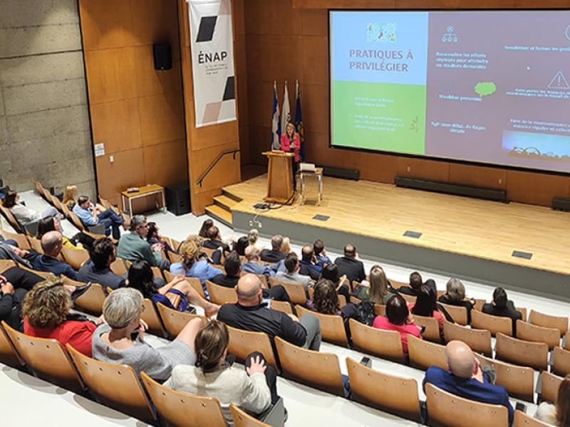 Conférence du réseau avec Manuelle Oudar