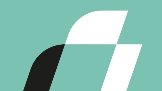 Avatar formé du symbole du logo de la Chaire en leadership dans le secteur public blanc et noir sur fond turquoise 